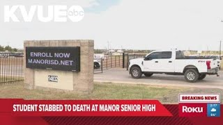 Student dead after stabbing at Manor Senior High School near Austin Texas [upl. by Quinn]