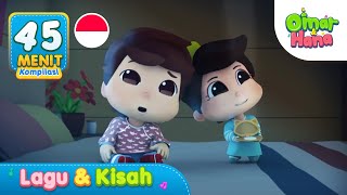 Kisah amp Lagu Kompilasi 45 Menit Omar amp Hana Subtitle Bahasa Indonesia [upl. by Veradis998]