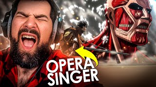 Opera Singer Reacts to YouSeeBIGGIRLTT  Attack on Titan OST [upl. by Edsel213]