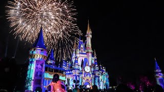 Enchantment Disney World 50th Anniversary fireworks full [upl. by Ycnaffit]