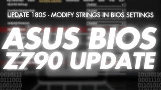 Undervolt Asus BIOS Z790  1805  Update Modify Strings in BIOS settings with Custom Guide [upl. by Mellitz718]