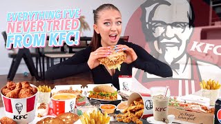 Trying EVERYTHING I’ve NEVER Tried From KFC [upl. by Bluefield785]