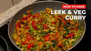 How to make Leek and vegetable Sri Lankan curry [upl. by Crean193]