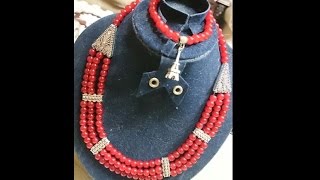 How to Make Beaded Necklace easy and simple [upl. by Mariand]