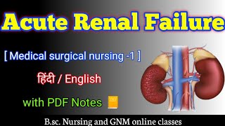 Acute Renal Failure  Acute Renal failure bsc nursing 2nd year  Acute Renal failure msn [upl. by Hcnarb664]