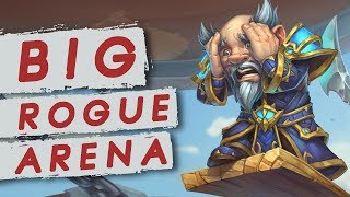 BIG ROGUE ARENA  Nobody Expects This Much Lategame  Rastakhans Rumble  Hearthstone [upl. by Einahpetse703]