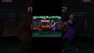 Kuma Vs Nina Tekken 3 tekken3 ninawilliams tekken7 gamingshorts gaming games iamhype shorts [upl. by Dayle]