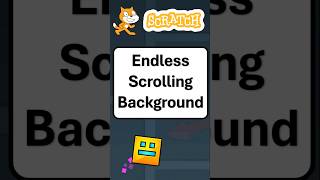 How to create an Endless Scrolling Background in Scratch scratch scratchprogramming shorts [upl. by Nylesor551]