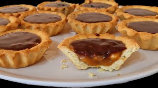 Delicious mini tarts recipe Tartlets tart recipe desserts to make at home Snickers [upl. by Aivin]