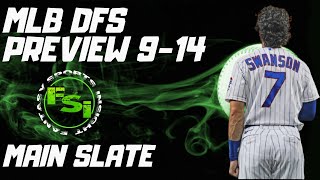 FSi DFS Saturday Main Slate Preview  DraftKings  September 14th 2024 [upl. by Jenna319]