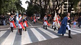 MARCHA Y ARRIBO A LA PLAZA SAN MARTIN [upl. by Elatnahc]