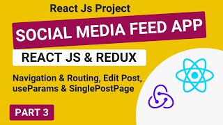 How to build a Social Media Feed App with Redux amp Tailwind CSS in React PART 3 [upl. by Nahama]