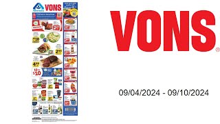 Vons Weekly Ad US  09042024  09102024 [upl. by Suolevram999]