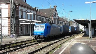 Zugsichtungen  Rheintalbahn  Rastatt III  20160420 full HD [upl. by Gaskin]