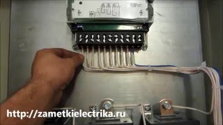 Установка и схема подключения трехфазного счетчика через трансформаторы тока [upl. by Terrej]