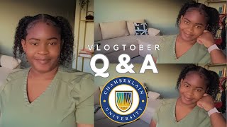 QampA  DONT GO TO CHAMBERLAIN UNIVERSITY  Vlogtober 2024 [upl. by Muffin]