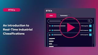 The Data Citys RTICs  Revolutionising Industrial Classifications [upl. by Mccord]