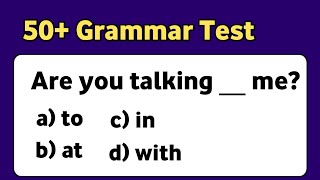 50 Grammar Test  English Grammar Quiz  10 English Quiz [upl. by Acinnod290]