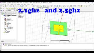 Rhombic Split Ring Resonator RSRR Structure on Rectangular Patch Antenna Design CST software [upl. by Alul]