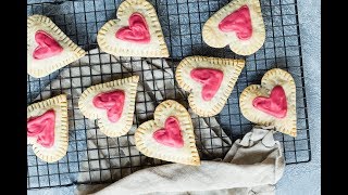 Raspberry Cream Cheese Heart Tarts  Weelicious [upl. by Holcomb]