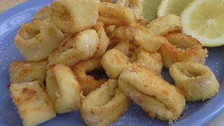 Anelli di calamari fritti Ricetta al forno [upl. by Leik]