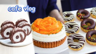 ENG🍩 깔끔하고 맛있는 구운 도넛 레시피 공개🍩 Cafe VlogBaking Vlog 내복곰 [upl. by Llovera833]