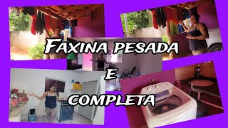 FAXINA PESADA E COMPLETAMinha rotina [upl. by Strauss485]