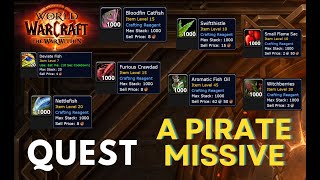 HOW TO SOLVE QUEST A Pirate Missive WOW  WorldOfWarcraft [upl. by Salazar]