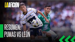 ¡Pumas arranca con fuerza Goleada 40 al León en el Apertura 2024 [upl. by Anirba527]