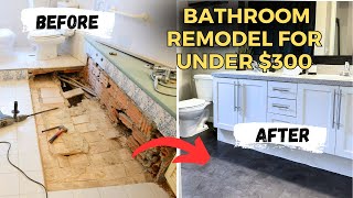 Bathroom Remodel On A Budget  Tips to Save Money Without Sacrificing Quality [upl. by Alyose634]