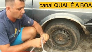 COMO ENCHER PNEU DE CARRO SEM COMPRESSOR SEM BOMBA DE AR [upl. by Danny503]