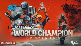 Remy Gardner is the 2021 Moto2 World Champion [upl. by Sanjay658]