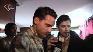 Fashiontv  Corneliani Men Backstage Fall 2011 Milan Mens Fashion Week  fashiontv  FTVcom [upl. by Eleazar]