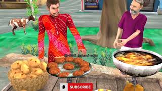 Agra Famous Desi Ghee Tikki Crispy Aloo Tikki Indian Street Food Hindi Kahani Hindi Moral Stories [upl. by Ashman]