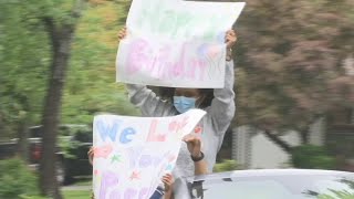 Drive thru birthday parade held in Simpsonville [upl. by Ehav]