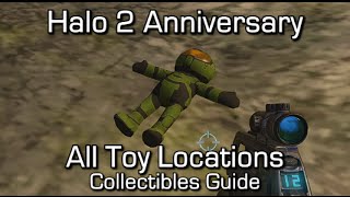 Halo 2 Anniversary  All 8 Toys Locations Guide  Toybox Achievement [upl. by Shevlo154]