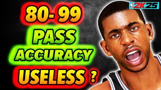 Pass Accuracy SWEETSPOT revealed on NBA 2K25 Best Build [upl. by Eelrihs]