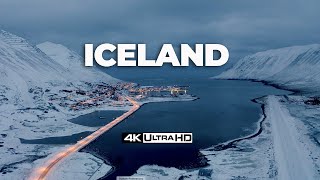 FLYING OVER ICELAND 4K UHD 30 minute Ambient Drone Film  Music for beautiful relaxation [upl. by Domineca]