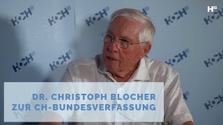 Christoph Blocher «Es ist sehr zukunftsträchtig auf dem Boden der Verfassung zu bleiben» [upl. by Eenej]