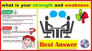 What Is Your Strength And Weakness Interview  Strength And Weakness Job Interview Answers [upl. by Cutlor]