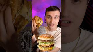 Trying The CHICKEN BIG MAC 🐔🍔  ASMR  shorts asmr food [upl. by Laerol]