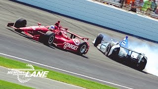 Dario Franchitti Takuma Sato Battle into Turn 1 in 2012 Indianapolis 500 [upl. by Derry]