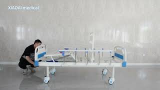 two crank hospital bed 手摇二功能带钢 [upl. by Obed407]