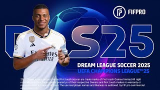 DLS 25 Mod UCL 2025 Dream League Soccer 2025 Mod UEFA Champions League Android Offline Apk Obb data [upl. by Anaiek]