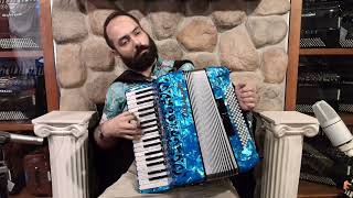 OTTAAEROIVMBB  Baby Blue Ottavianelli Aero IV Piano Accordion LMMM 37 96 4799 [upl. by Ahseele630]