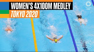 Swimming Womens 4x100m Medley Relay Final  Tokyo 2020 Replays [upl. by Melisse]