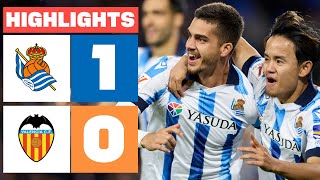 REAL SOCIEDAD 1  0 VALENCIA CF  RESUMEN LALIGA EA SPORTS [upl. by Amadeus]