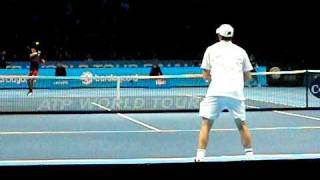 ジョコビッチvsロディック  アップ（ストローク）  ATP World Tour Finals 2010 [upl. by Nitaj]