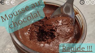 Recette mousse au chocolat facile rapide et inratable [upl. by Schnorr]