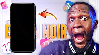 Comment réparer lécran noir dun iPhone sous iOS 17 [upl. by Paymar]